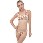Cute Colorful Owl Cartoon Seamless Pattern The Little Details Bikini Set