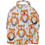 Cute Colorful Owl Cartoon Seamless Pattern Mini Full Print Backpack