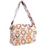 Cute Colorful Owl Cartoon Seamless Pattern Courier Bag