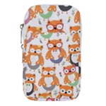 Cute Colorful Owl Cartoon Seamless Pattern Waist Pouch (Small)