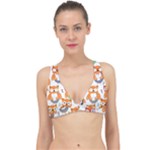 Cute Colorful Owl Cartoon Seamless Pattern Classic Banded Bikini Top
