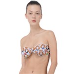 Cute Colorful Owl Cartoon Seamless Pattern Classic Bandeau Bikini Top 