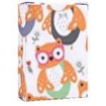 Cute Colorful Owl Cartoon Seamless Pattern Playing Cards Single Design (Rectangle) with Custom Box