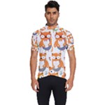 Cute Colorful Owl Cartoon Seamless Pattern Men s Short Sleeve Cycling Jersey