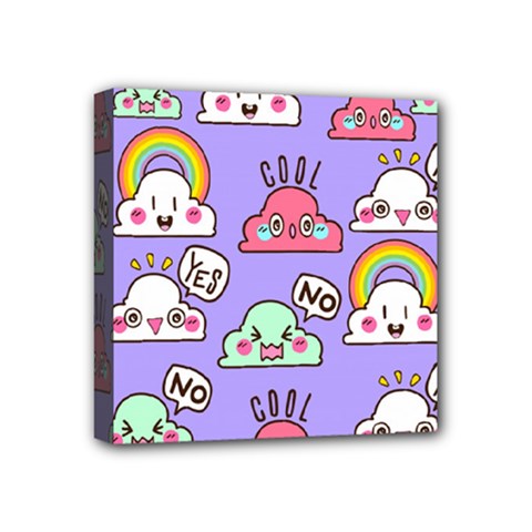 Cloud Seamless Pattern Mini Canvas 4  x 4  (Stretched) from ArtsNow.com