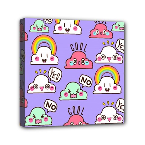 Cloud Seamless Pattern Mini Canvas 6  x 6  (Stretched) from ArtsNow.com