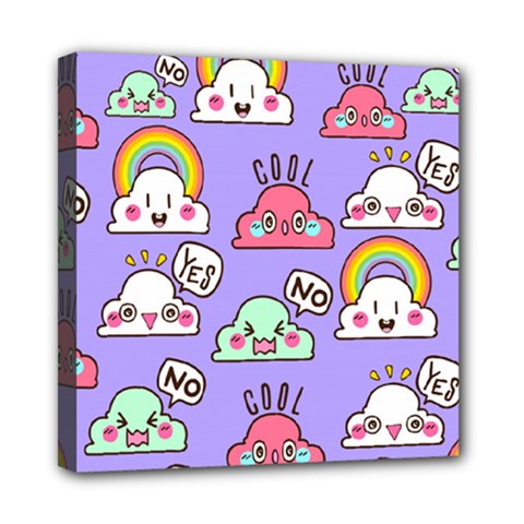 Cloud Seamless Pattern Mini Canvas 8  x 8  (Stretched) from ArtsNow.com
