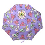 Cloud Seamless Pattern Folding Umbrellas