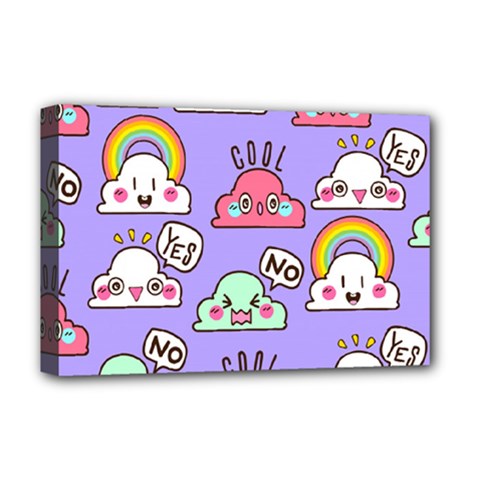 Cloud Seamless Pattern Deluxe Canvas 18  x 12  (Stretched) from ArtsNow.com