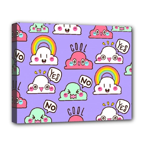 Cloud Seamless Pattern Deluxe Canvas 20  x 16  (Stretched) from ArtsNow.com