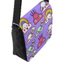 Flap Closure Messenger Bag (L) 