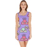 Cloud Seamless Pattern Bodycon Dress