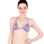 Cloud Seamless Pattern Classic Bikini Top