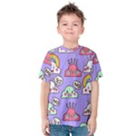 Cloud Seamless Pattern Kids  Cotton T-Shirt