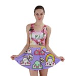 Cloud Seamless Pattern Mini Skirt