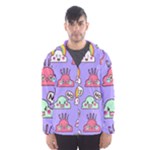 Cloud Seamless Pattern Men s Hooded Windbreaker
