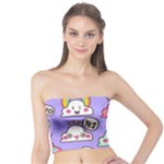 Cloud Seamless Pattern Tube Top