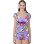 Cloud Seamless Pattern Boyleg Leotard 