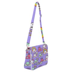 Shoulder Bag with Back Zipper 