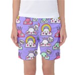 Cloud Seamless Pattern Women s Basketball Shorts
