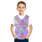 Cloud Seamless Pattern Kids  Basketball Tank Top