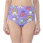Cloud Seamless Pattern Classic High-Waist Bikini Bottoms