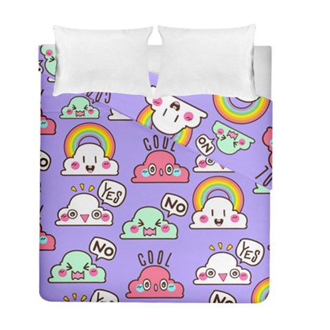 Cloud Seamless Pattern Duvet Cover Double Side (Full/ Double Size) from ArtsNow.com
