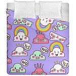 Cloud Seamless Pattern Duvet Cover Double Side (California King Size)