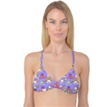 Cloud Seamless Pattern Reversible Tri Bikini Top