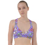 Cloud Seamless Pattern Sweetheart Sports Bra