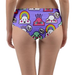 Reversible Mid-Waist Bikini Bottoms 