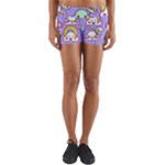 Cloud Seamless Pattern Yoga Shorts