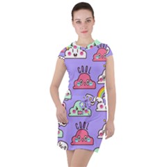 Drawstring Hooded Dress 