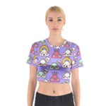 Cloud Seamless Pattern Cotton Crop Top