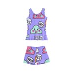Cloud Seamless Pattern Kids  Boyleg Swimsuit