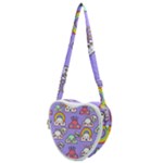 Cloud Seamless Pattern Heart Shoulder Bag