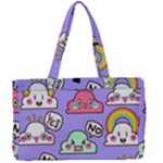 Cloud Seamless Pattern Canvas Work Bag