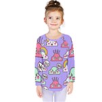 Cloud Seamless Pattern Kids  Long Sleeve T-Shirt