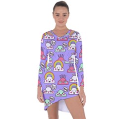 Asymmetric Cut-Out Shift Dress 