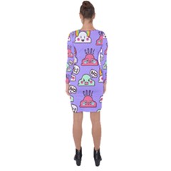 Asymmetric Cut-Out Shift Dress 