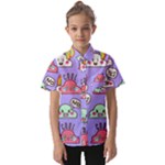 Cloud Seamless Pattern Kids  Short Sleeve Shirt