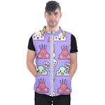 Cloud Seamless Pattern Men s Puffer Vest