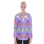 Cloud Seamless Pattern Womens Long Sleeve Shirt