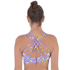 Cross String Back Sports Bra 
