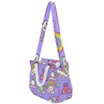 Cloud Seamless Pattern Rope Handles Shoulder Strap Bag