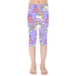 Cloud Seamless Pattern Kids  Capri Leggings 