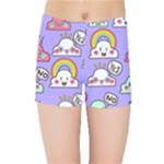 Cloud Seamless Pattern Kids  Sports Shorts