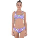Cloud Seamless Pattern Criss Cross Bikini Set
