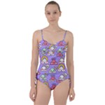 Cloud Seamless Pattern Sweetheart Tankini Set