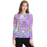 Cloud Seamless Pattern Women s Long Sleeve Rash Guard